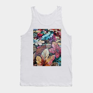 Colorful Autumn leaves Tank Top